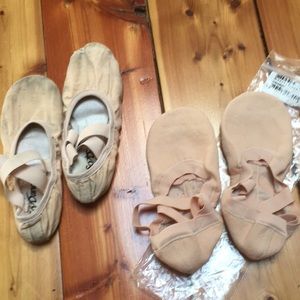 Ballet flats 2.5 and 2 ladies 4.5/5 Bloch So danca